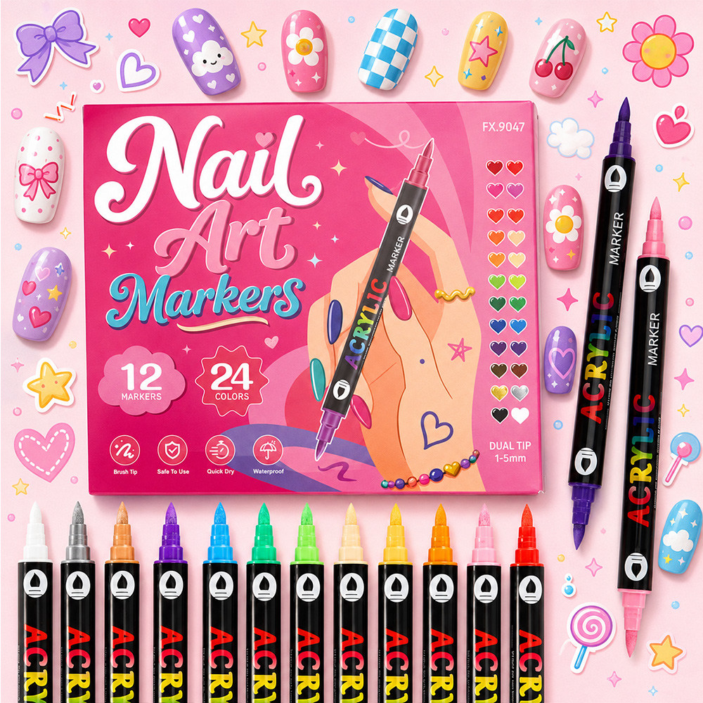Copic Marker Sketch - 24 Colors Dual‑Tip Acrylic Paint Pen