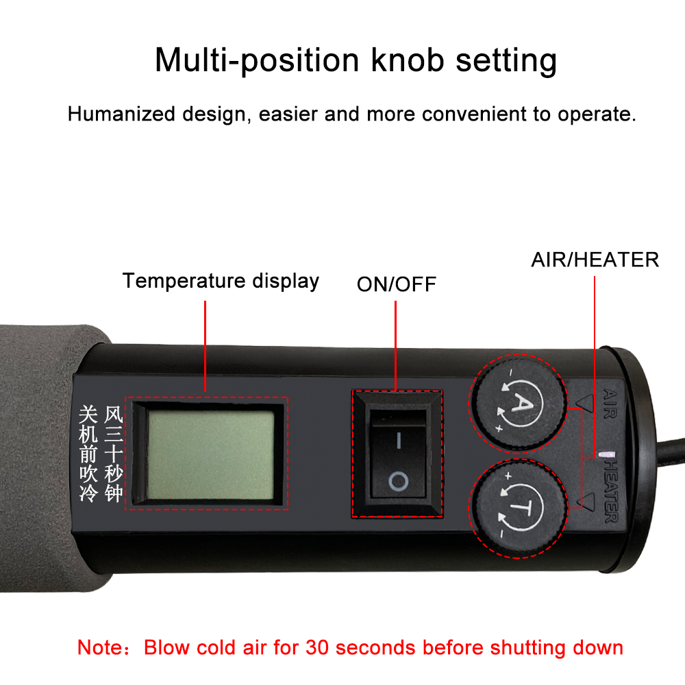 Adjustable Digital Hot Air Gun - Heat Gun Small 评论和价格