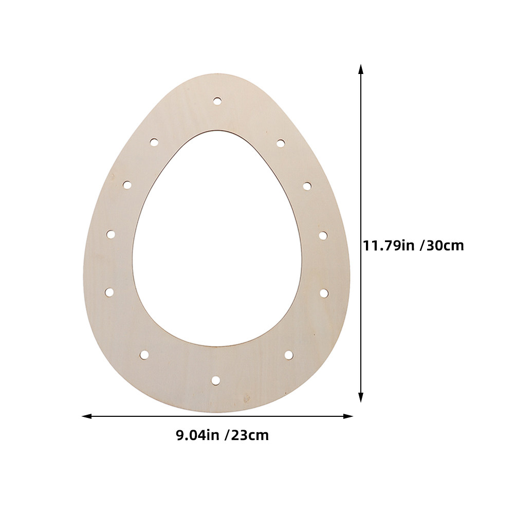DIY Easter Wreath Frame Egg Sh - Wood Ring Blank 评论和价格