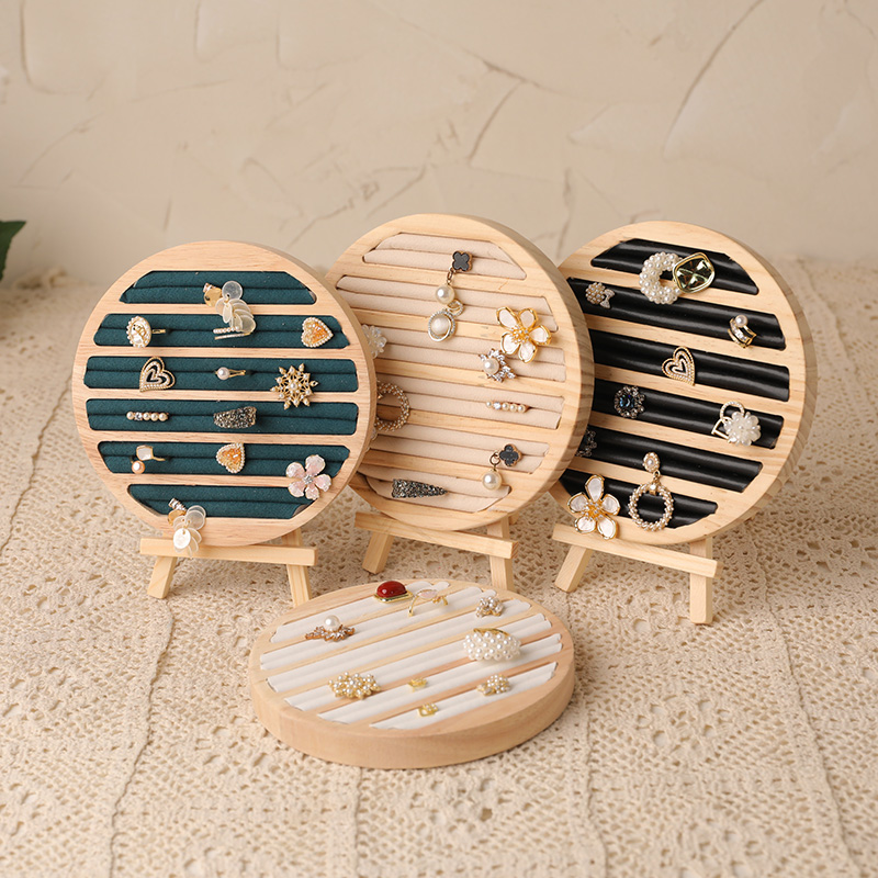 Wood Round Shape Jewelry Tray  - Wood Ring Blank 评论和价格