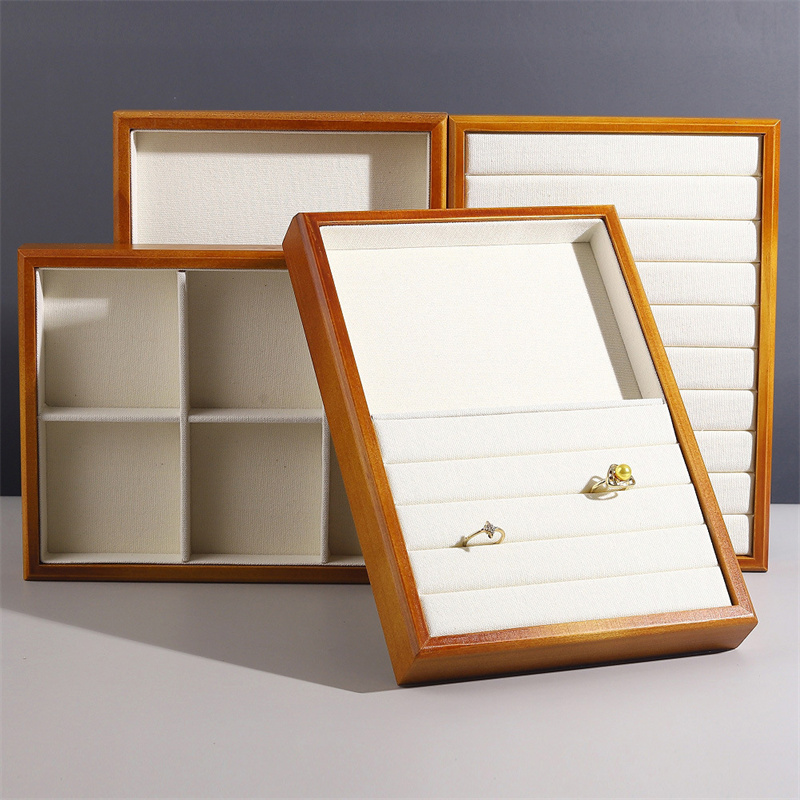 Vintage Jewelry Display Tray M - Wood Ring Blank 评论和价格