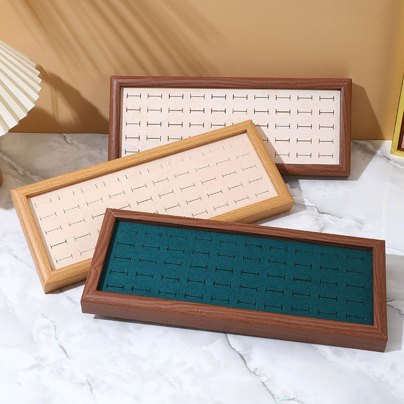 Fashion Jewelry Trays Velvet 5 - Wood Ring Blank 评论和价格