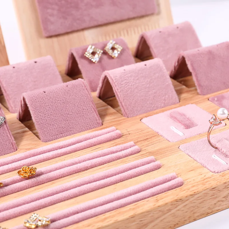 Jewelry Display Tray Necklace  - Wood Ring Blank 评论和价格