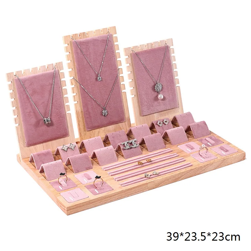 Jewelry Display Tray Necklace  - Wood Ring Blank 评论和价格