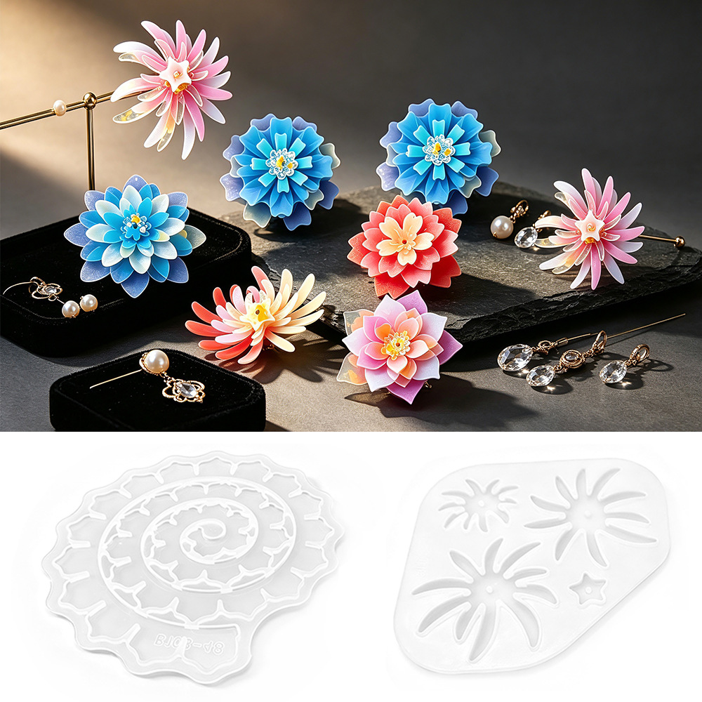 Multi-layer Flower Silicone Mo - Resin Craft Ideas 评论和价格