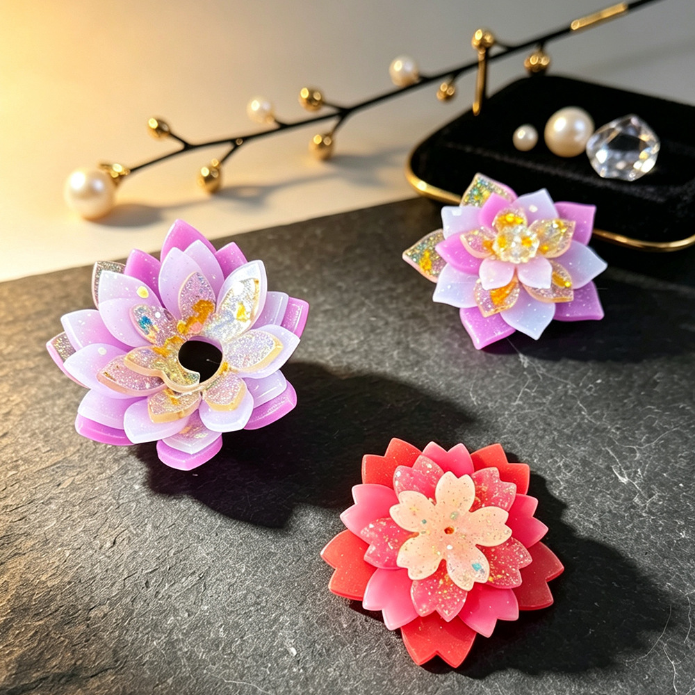 Multi-layer Flower Silicone Mo - Resin Craft Ideas 评论和价格